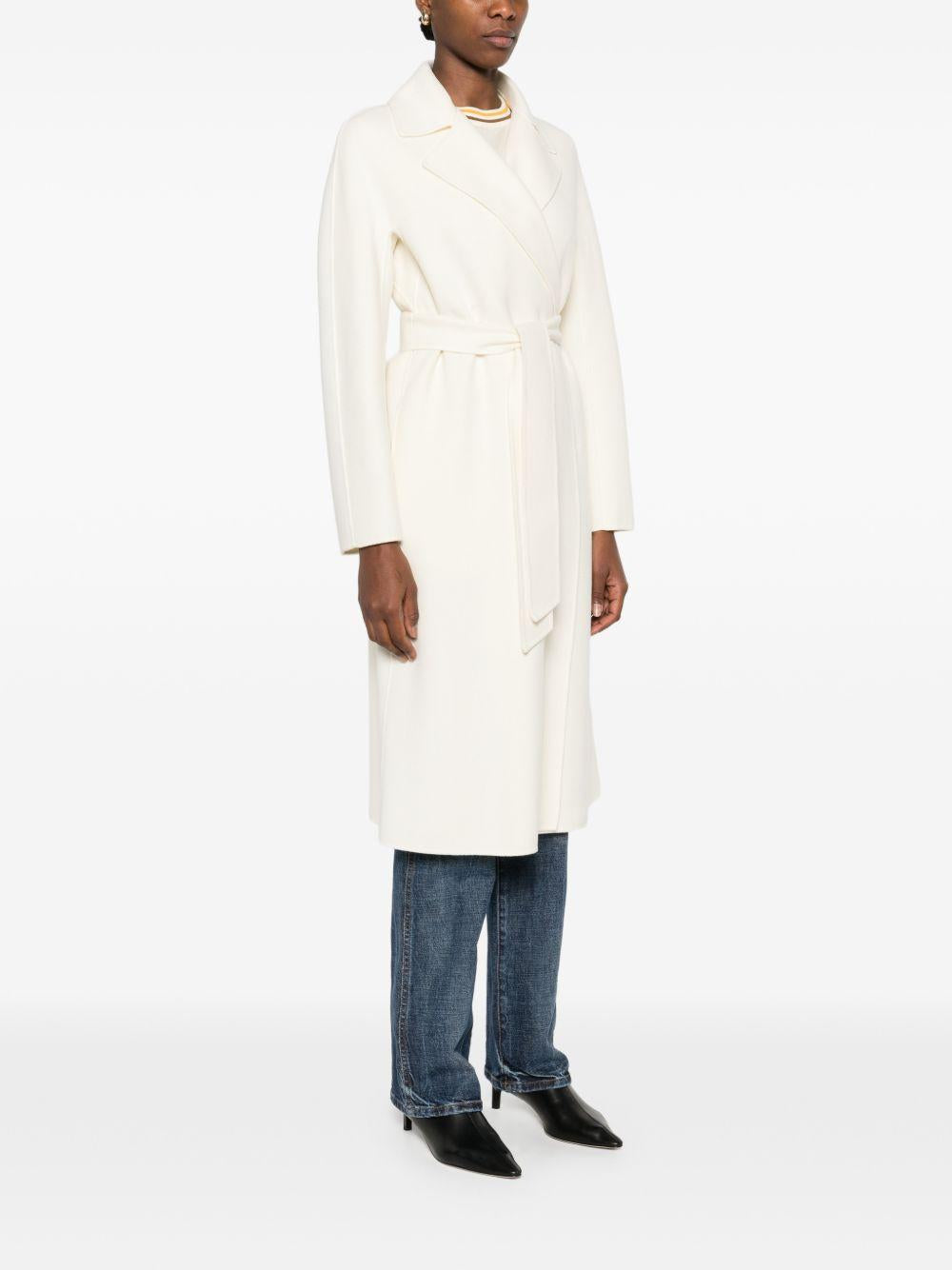 Cappotto In Doppio Drap Di Lana MSTCLES 003 BIANCO LANA MAX MARA STUDIO 