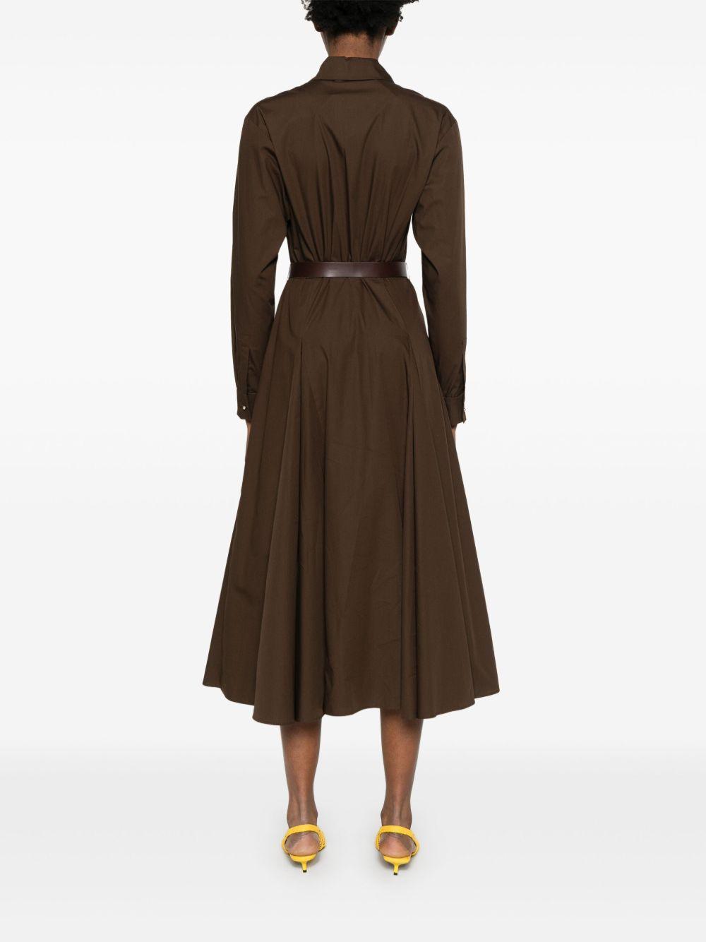 Abito midi in cotone DANCINGMM10155 065 CAFFE MAX MARA STUDIO 