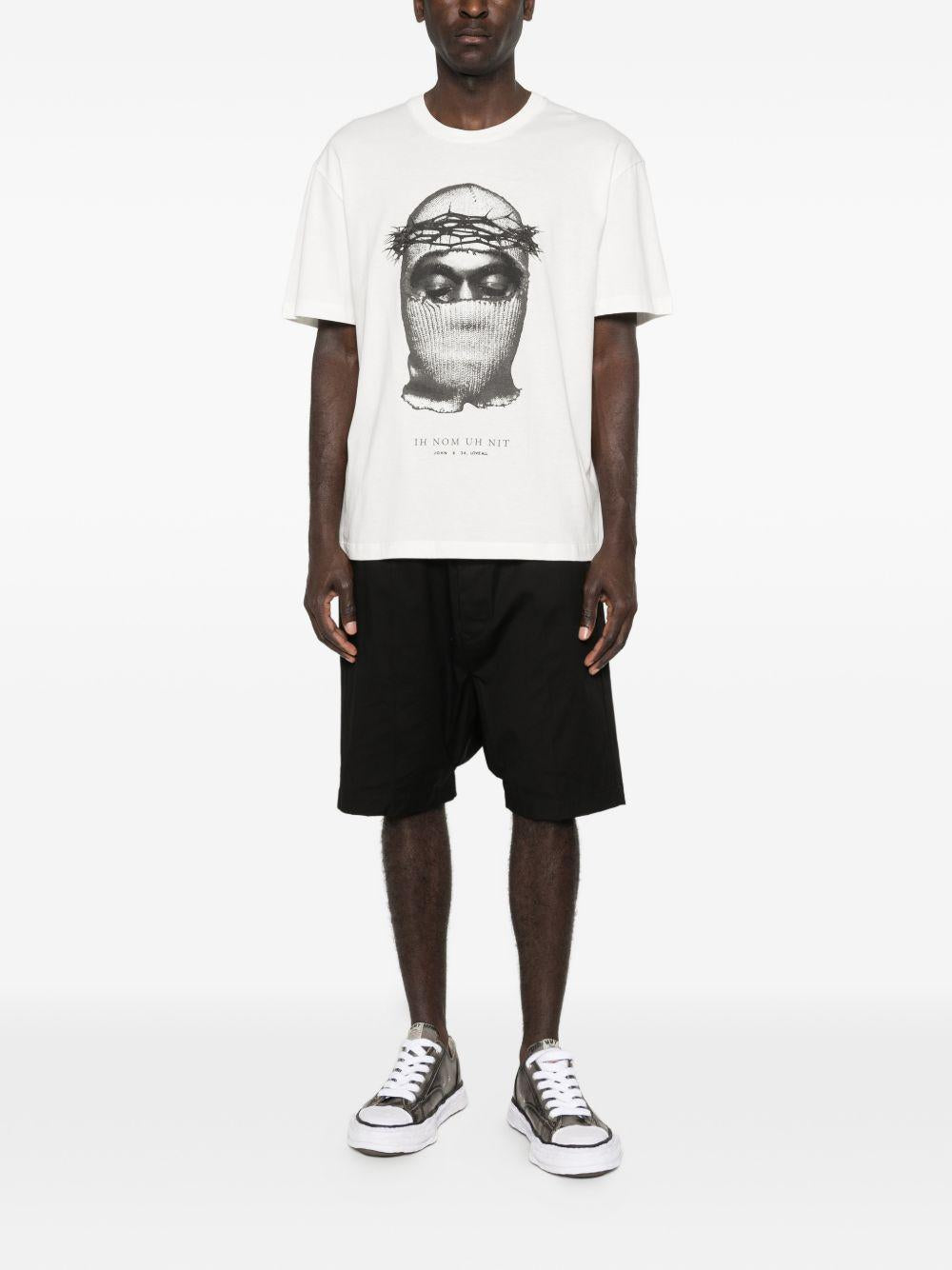 IH NOM UH NIT - T-shirt Corona Mask NUS26275 081 OFF WHITE IH NOM UH NIT 