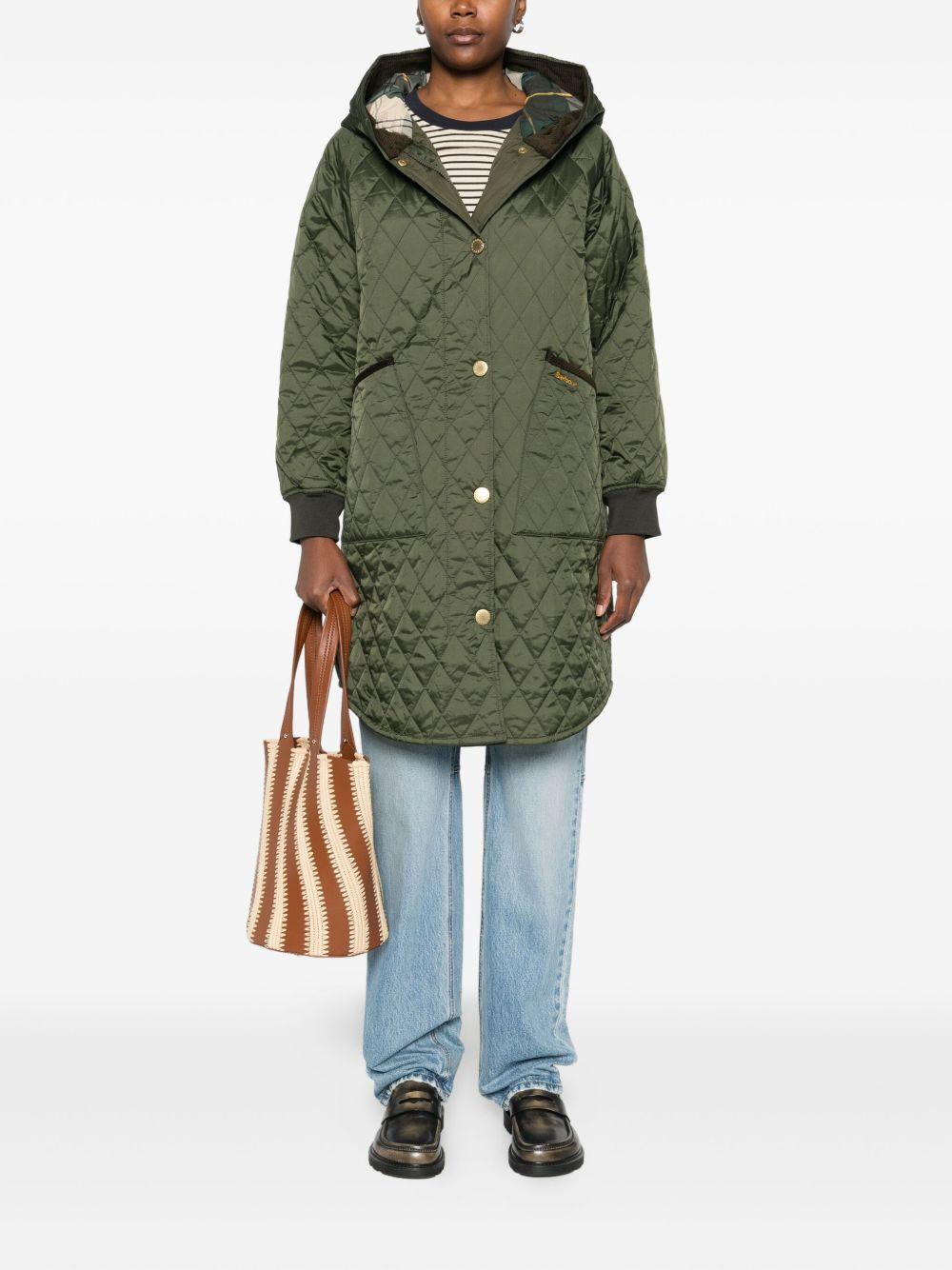 Giacca Trapuntata Hilary LQU1838LQU OL74 OLIVE ANCIENT TARTAN BARBOUR 