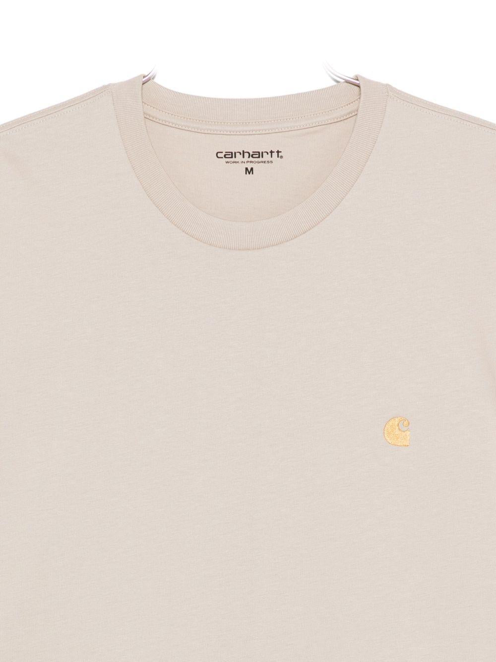 S/S Chase T-Shirt I026391 38AZZ FLEUR DE SEL GOLD CARHARTT WIP 