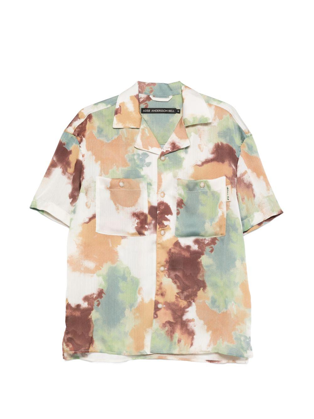 Bowling Shirt ATB1526M BEIGE BROWN ANDERSSON BELL 