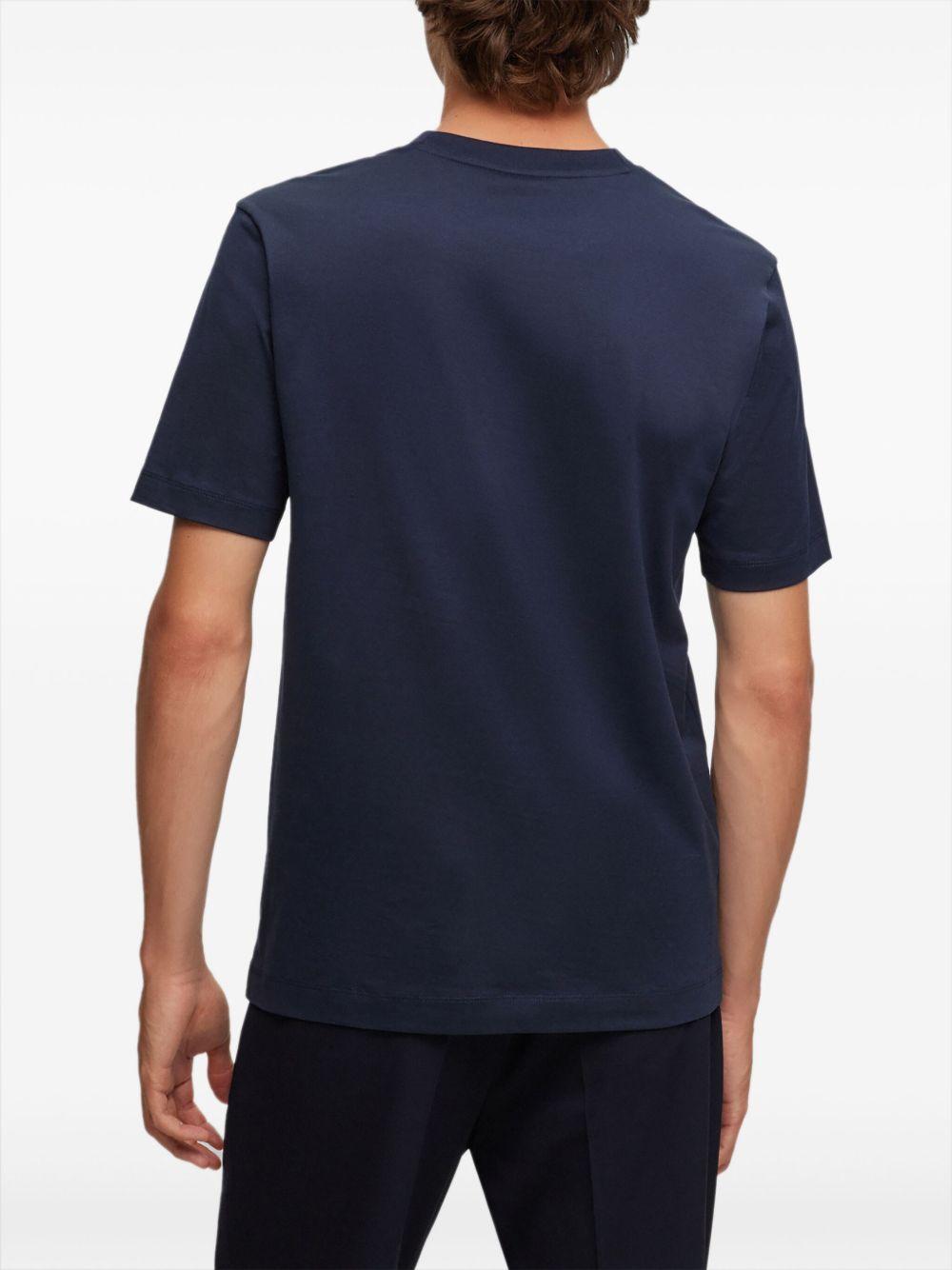 T-shirt Thompson 50468347 404 DARK BLUE BOSS 