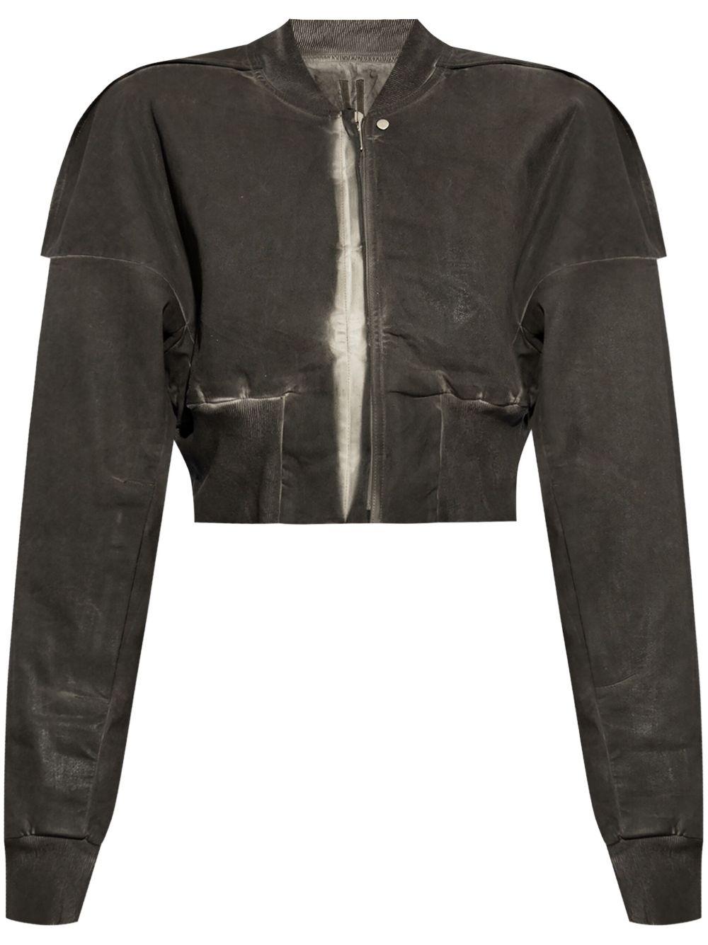 Flight JKT Cropped Jacket DS01E3719SCF 78 DARKDUST RICK OWENS DRKSHDW 