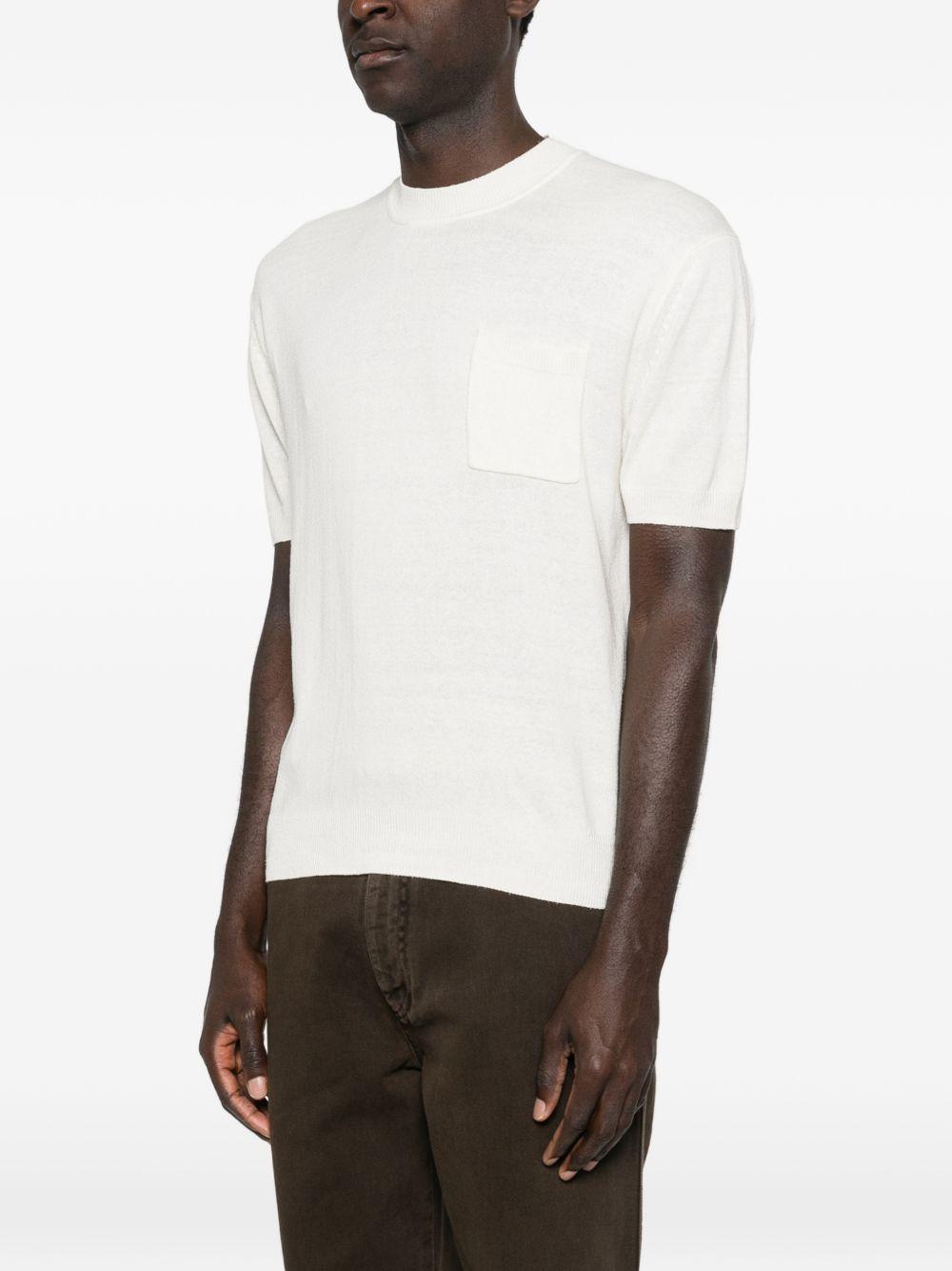 T-shirt over con tasca cotone crepe A023F600 1102 PAOLO PECORA 