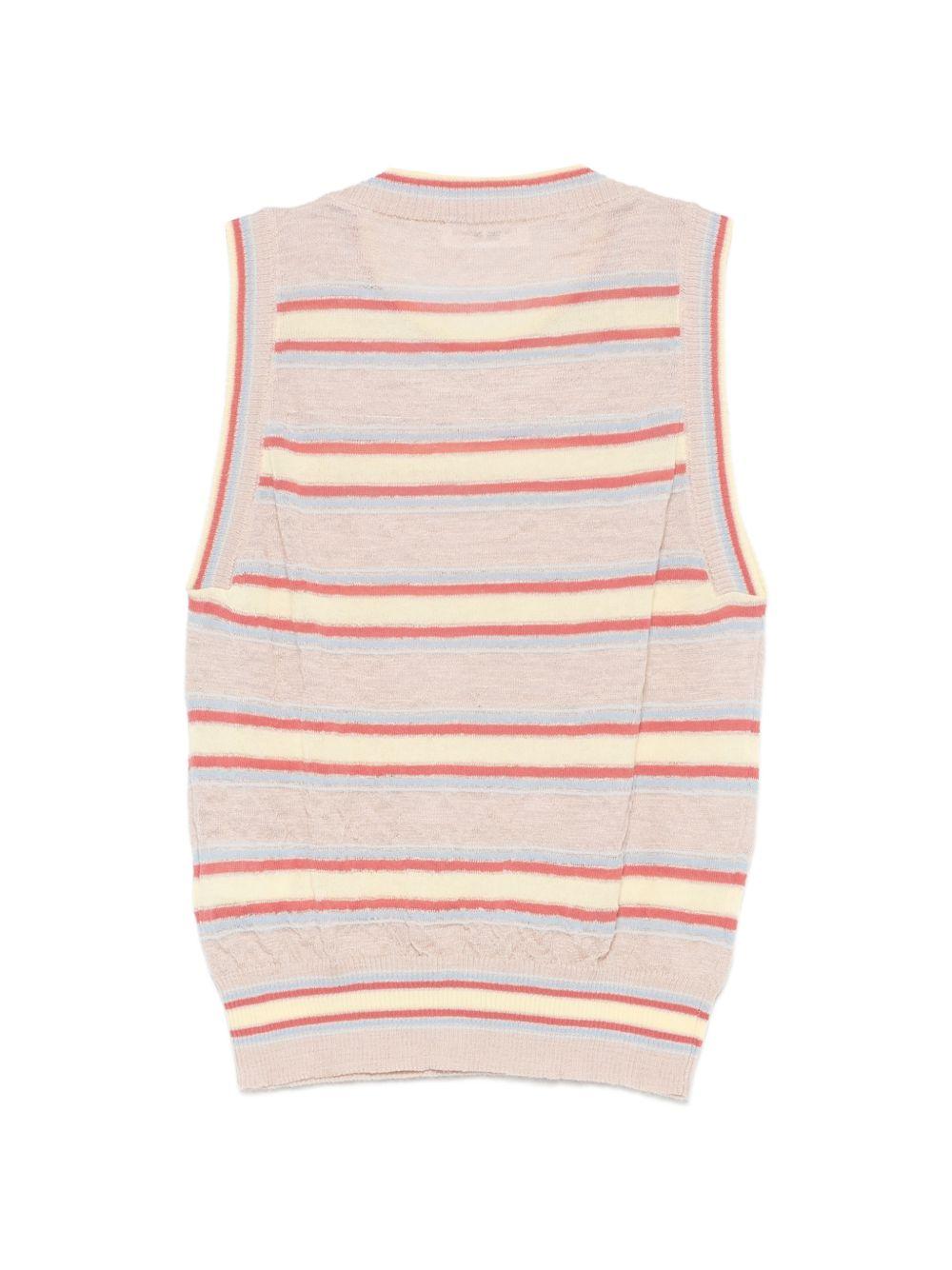 Striped tank top 261FXA07014 41 NUDE AZZURRO ROBERTO COLLINA 