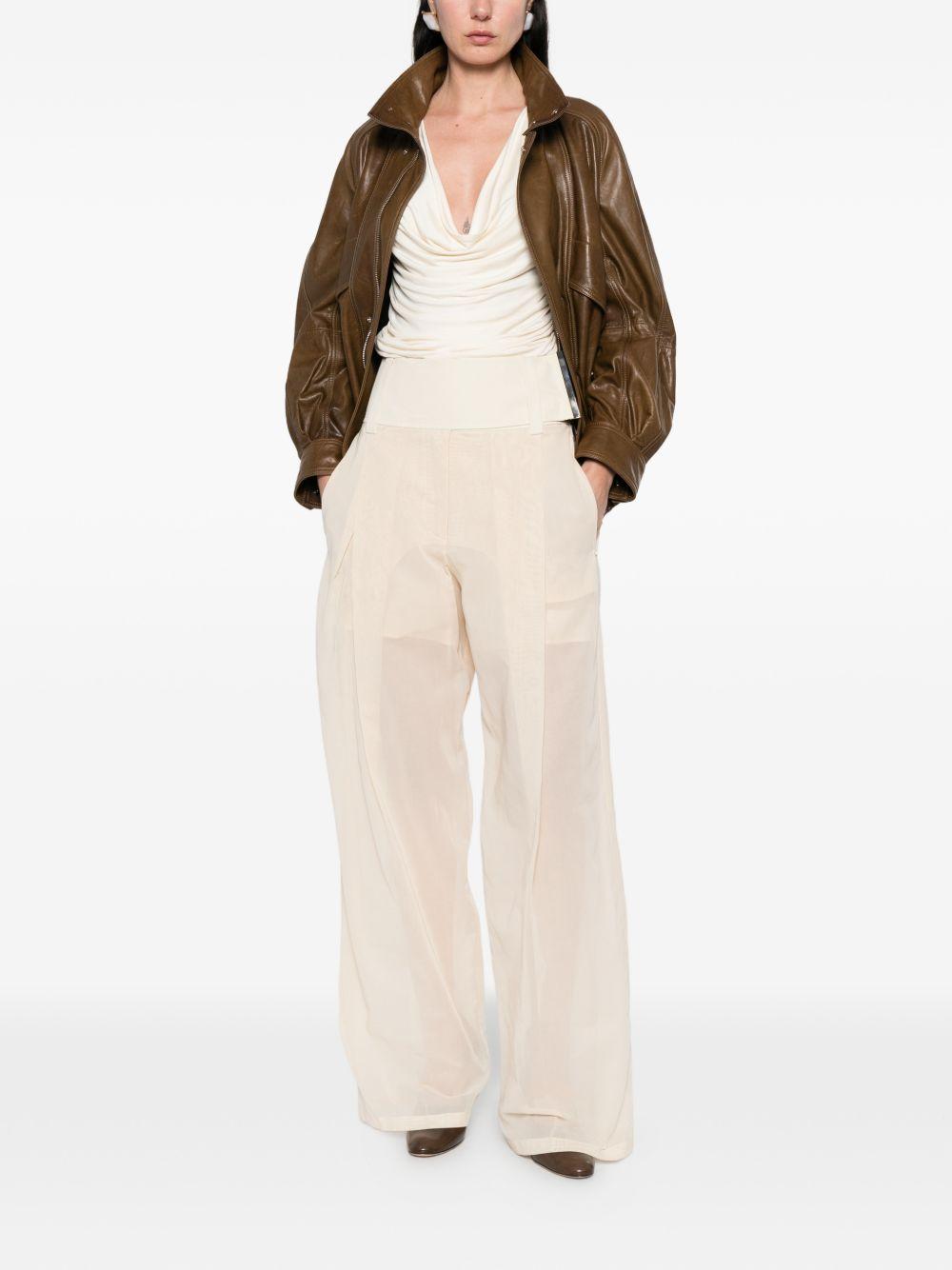 Pantaloni In Puro Cotone SPSFERITO 001 ECRU SPORTMAX 