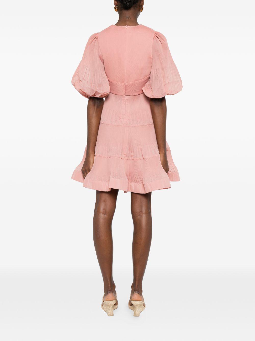 Abito Mini Plissè 3904DS26R DUSTY PINK ZIMMERMANN 