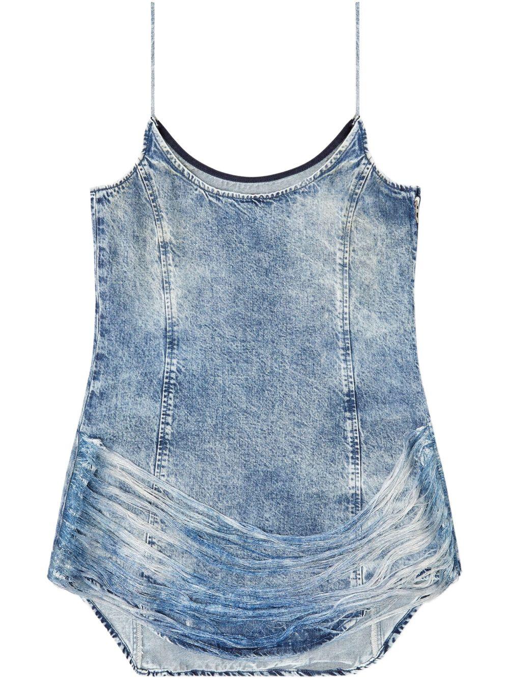 De-Dra Mini Dress A189640CMBP 01 BLUE DIESEL 