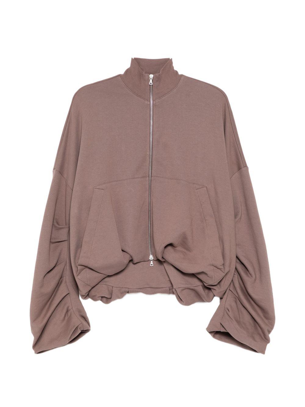 Draped Jersey Jacket HAQUA3610 811 TAUPE DRIES VAN NOTEN 