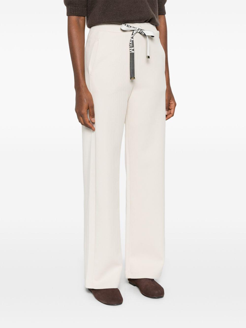 Pantaloni In Jersey Double SMMBALI 001 ECRU S MAX MARA 