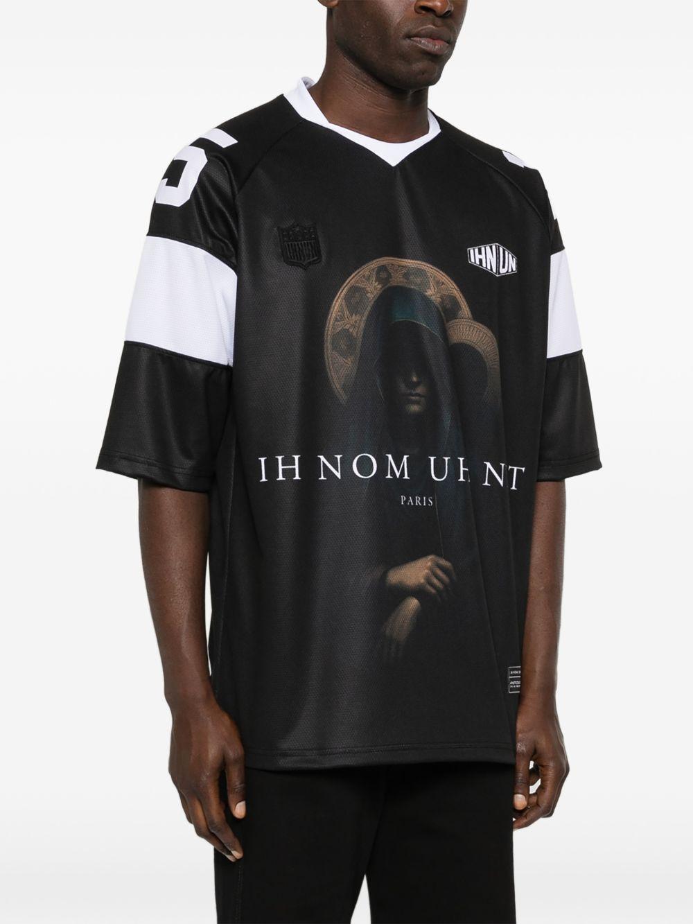 IH NOM UH NIT - Maglietta tecnica Holy Mary NUS26231 520 BLACK WHITE IH NOM UH NIT 