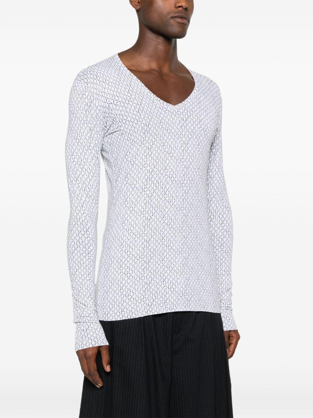  SS24N21 JERSEY GEOMETRICO NERO SAPIO 