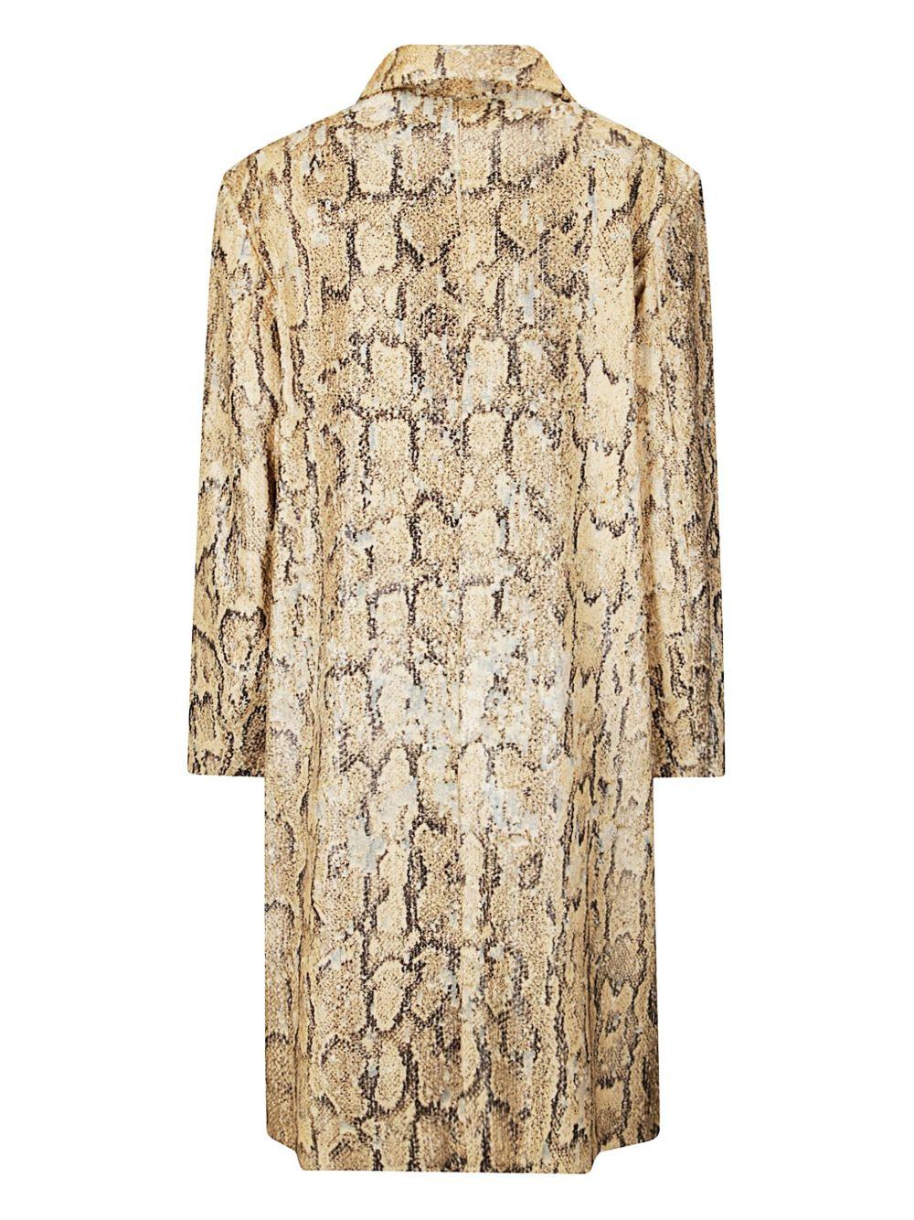 Cappotto Ricca con stampa snake e paillettes all-over 2510102411483 103 BEIGE DRIES VAN NOTEN 