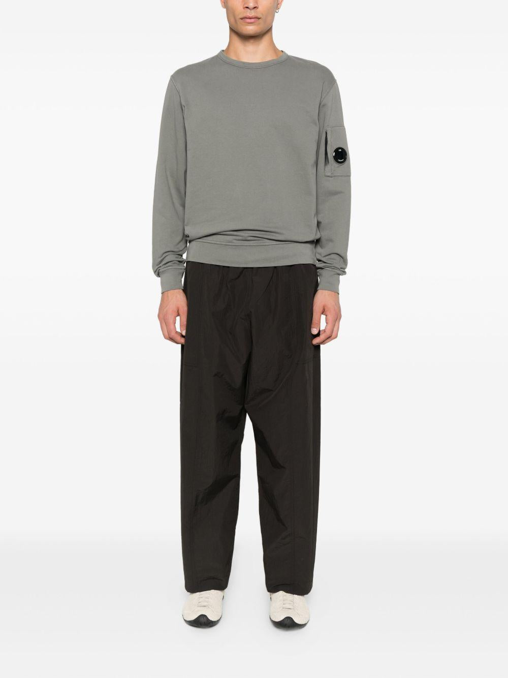 Light Fleece Crewneck Lens Sweatshirt 19CMSS711A002246G 921 GUNMETAL CP COMPANY 