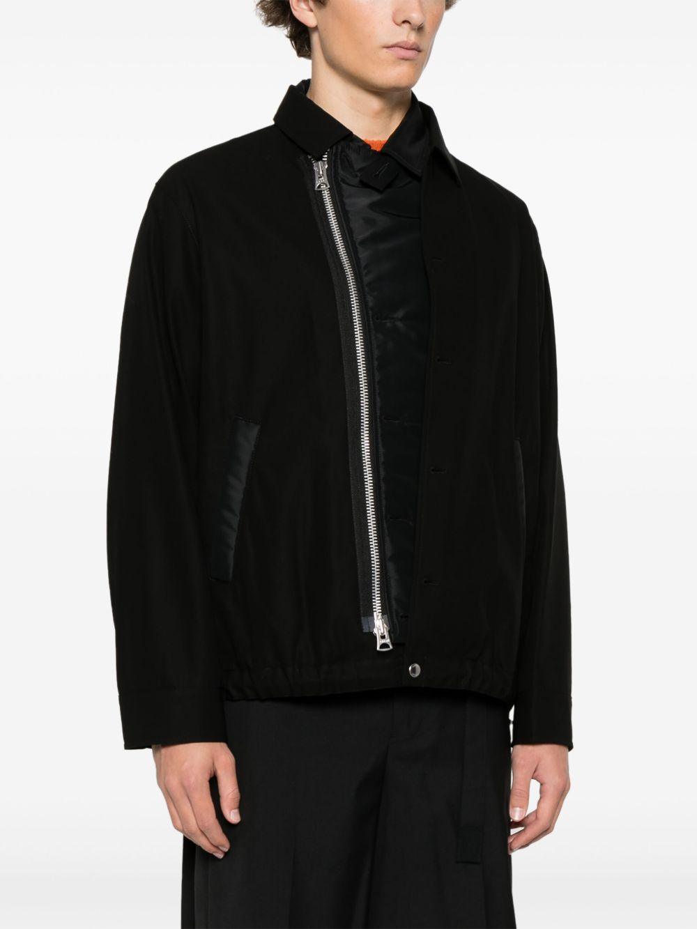 Cotton Twill Jacket 2503608M 001 BLACK SACAI 