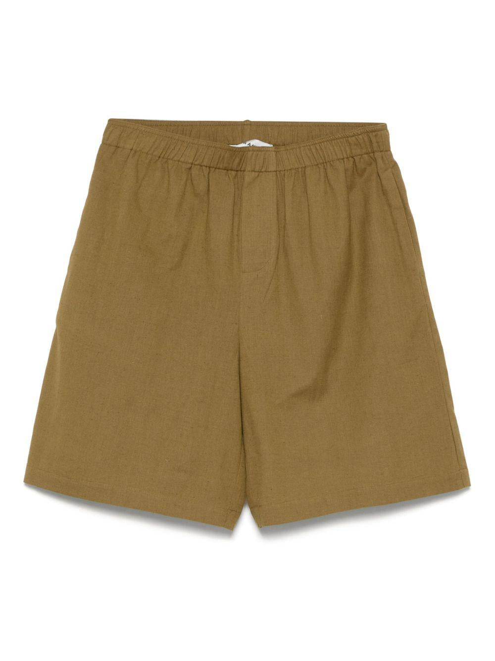 Shorts con vita elasticizzata B6D0016 19M MILITARE AMARANTO 