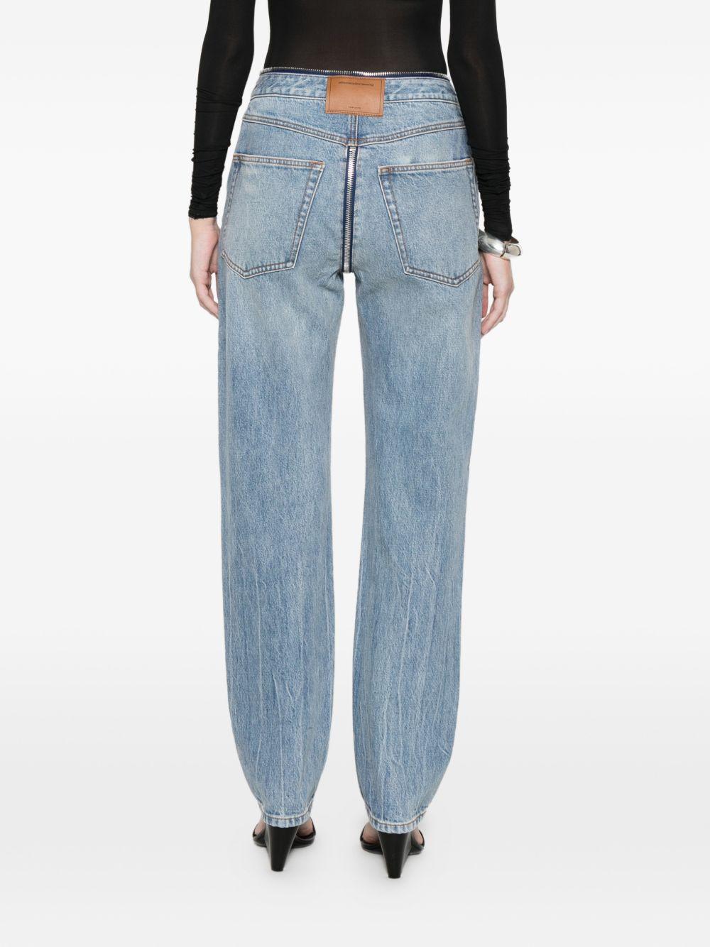 Zip V-Waist Jean 4DC2264984 427D AUTHENTIC LIGHT ALEXANDER WANG 