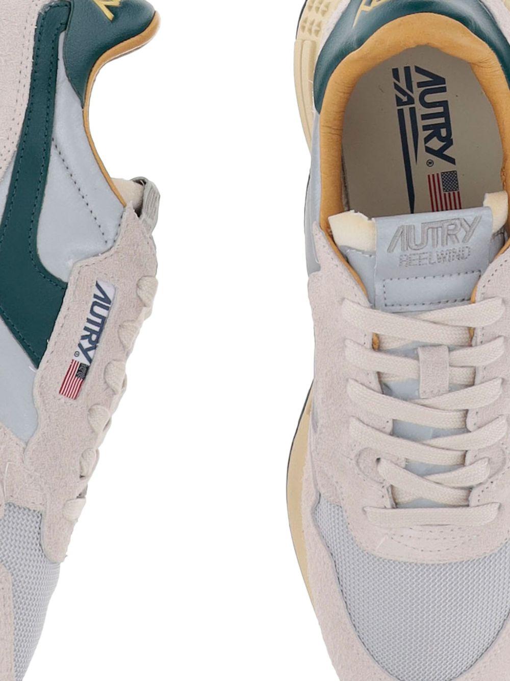 Reelwind Low sneakers in nylon and suede WWLMRL07 SILVER MOUNT AUTRY 