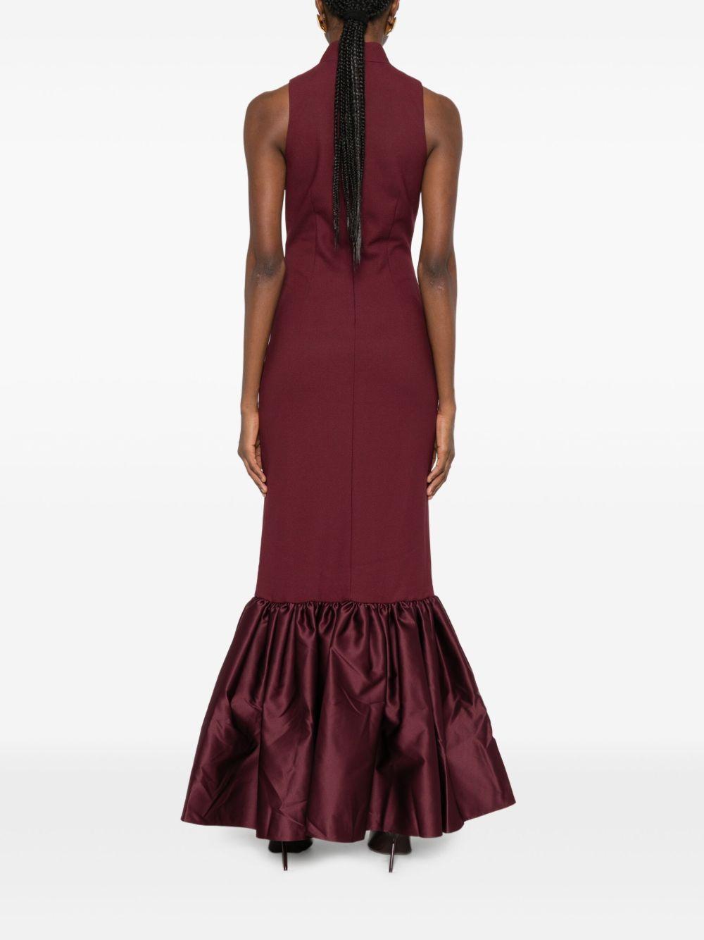 Fitted Maxi Dress Burgundy 1148532734 2734 ZINFANDEL ROTATE 