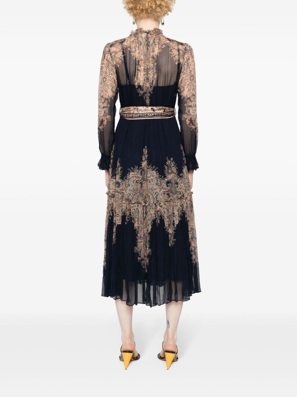  2087DS241 NAVY PAISLEY ZIMMERMANN 