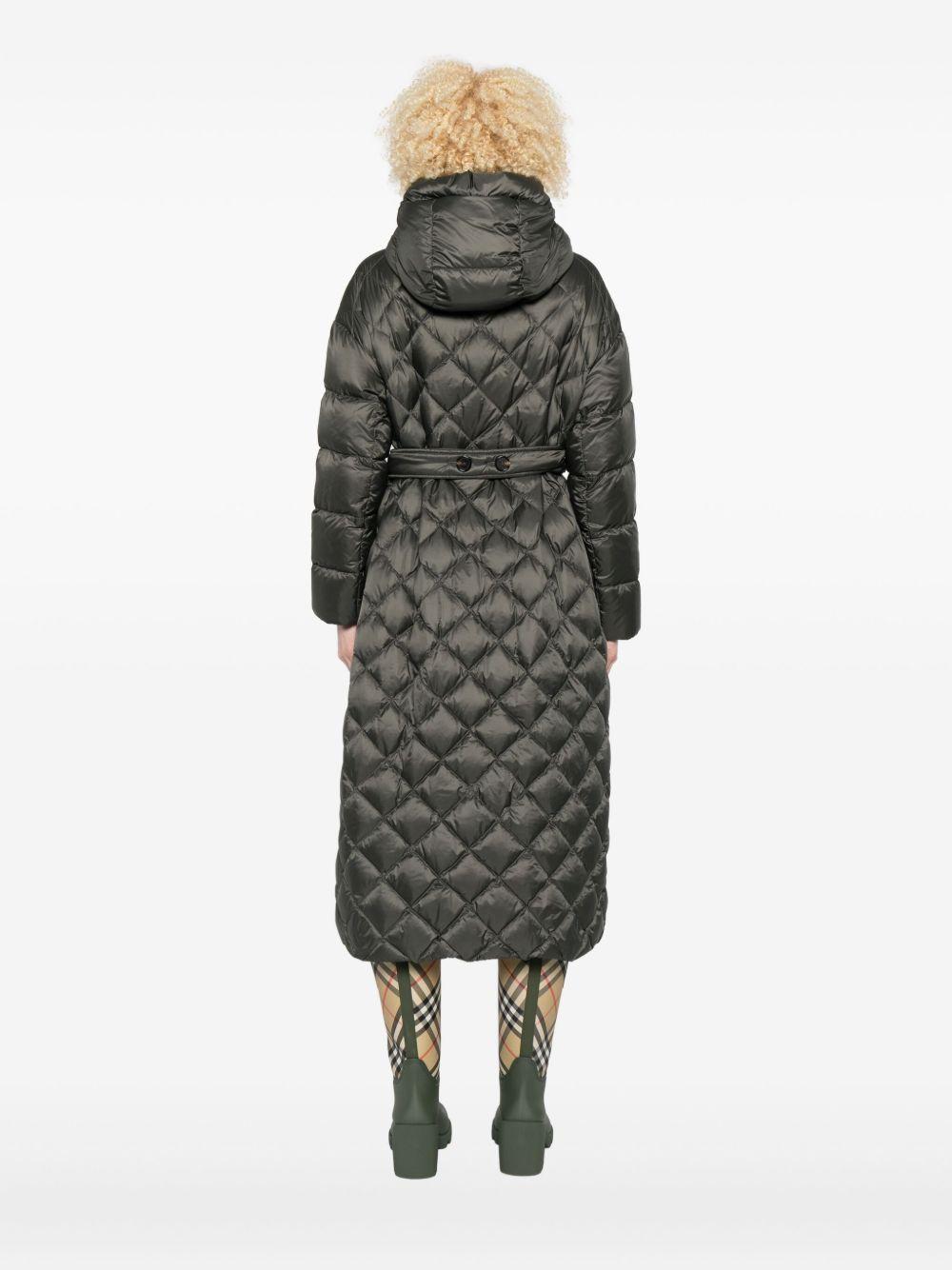 Piumino lungo trapuntato - Verde TREPARMM10051 069 VERDE MAX MARA THE CUBE 