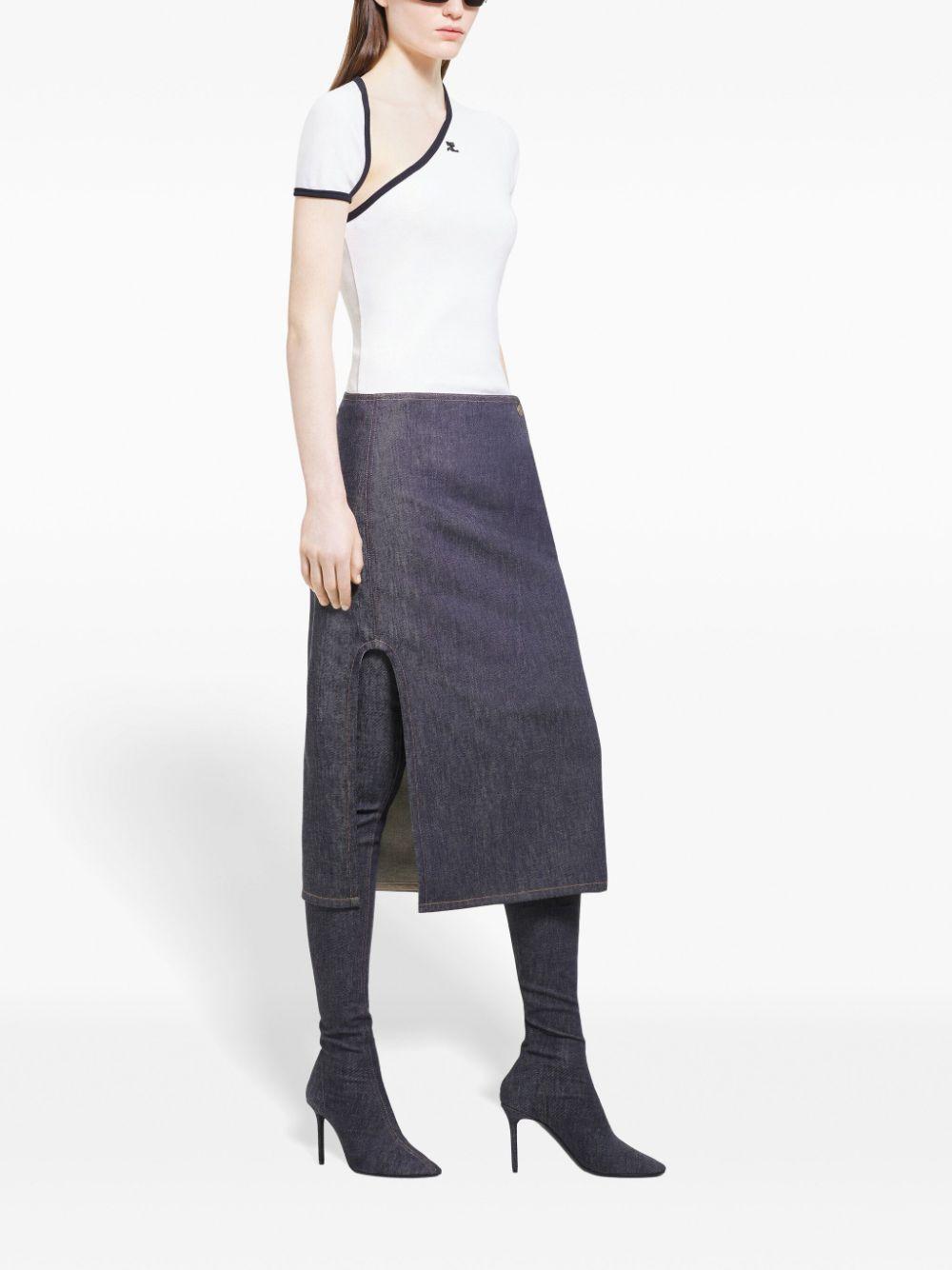  424JTS157JS0070 0098 HERITAGE WHITE BLACK COURREGES 