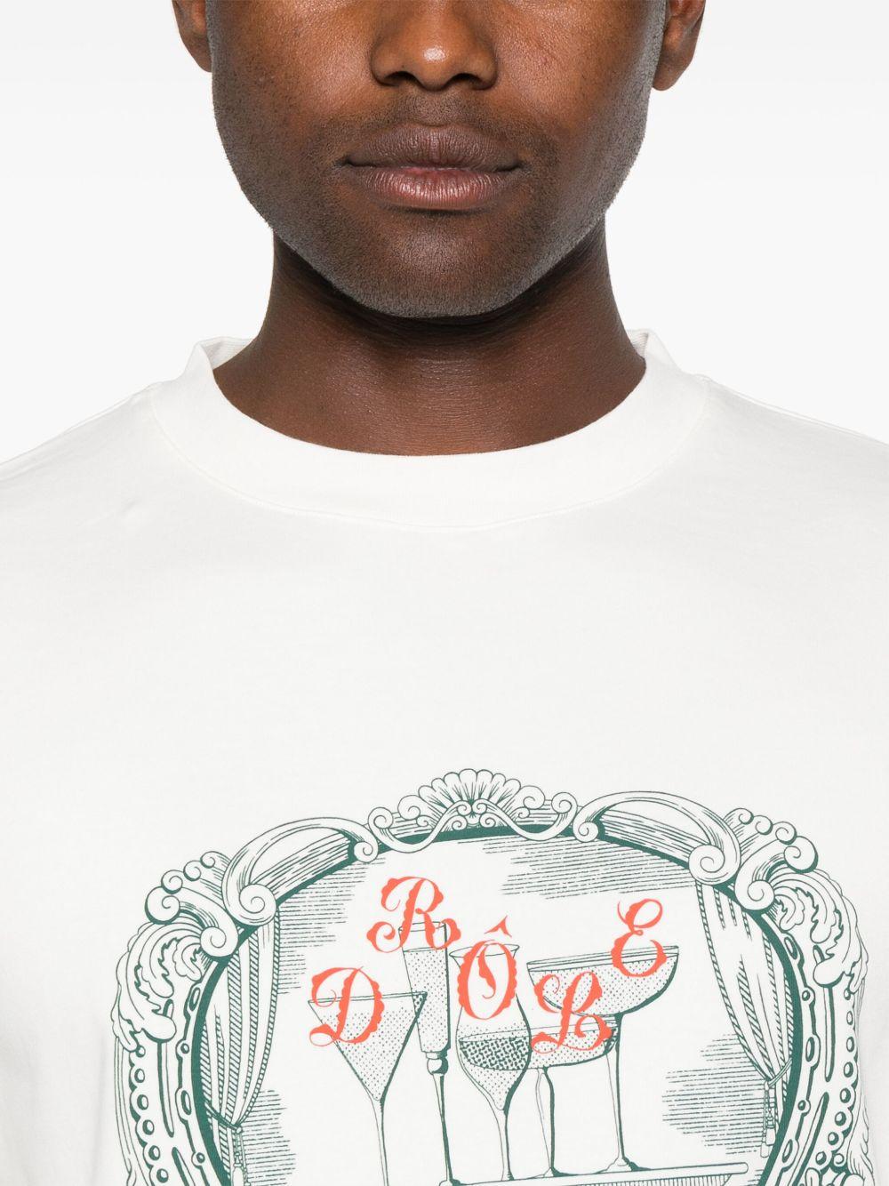 Le T-Shirt Plateau HTS255CO002 OFF WHITE DROLE DE MONSIEUR 