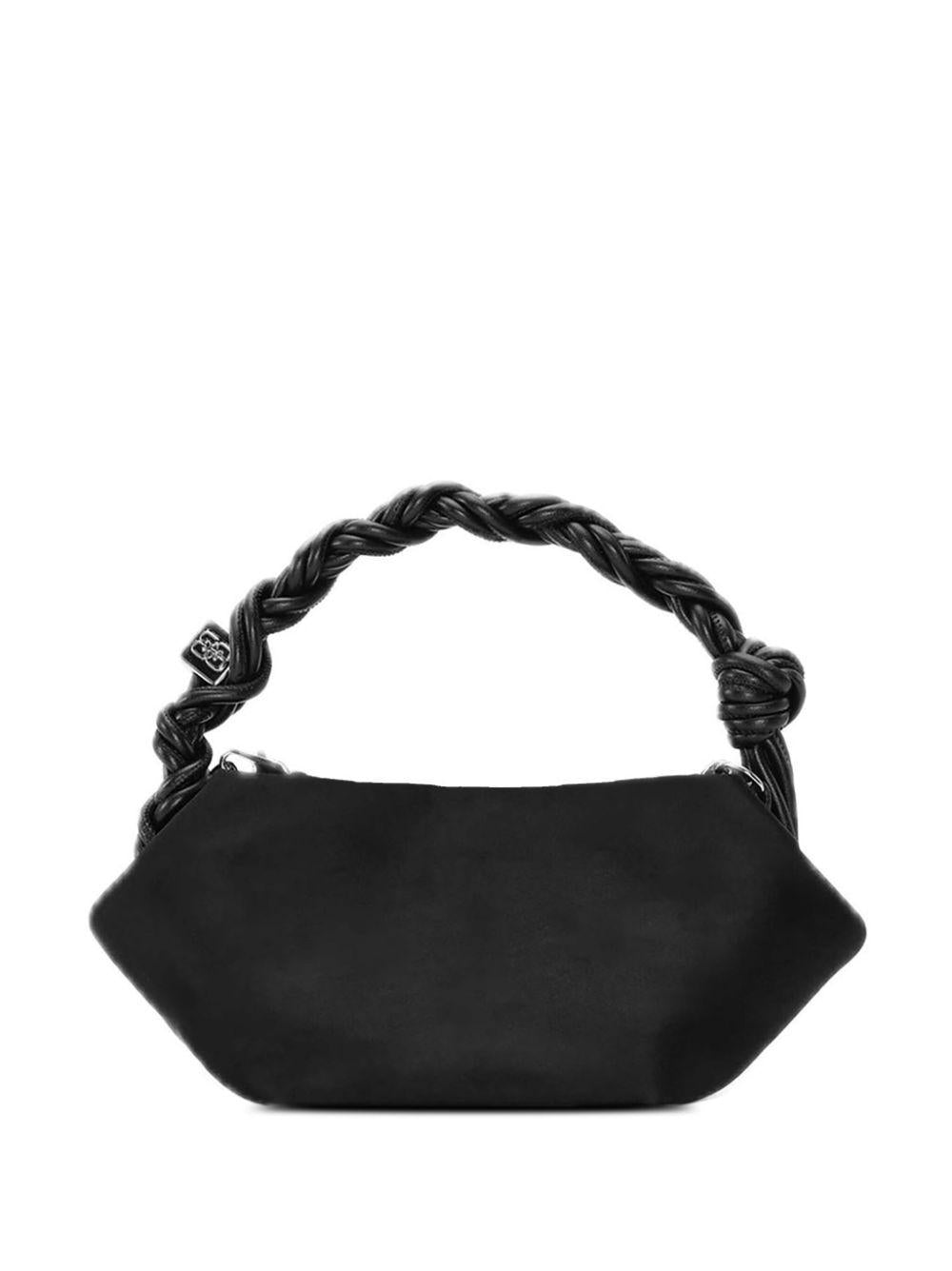 Black Satin Mini Bou Bag A6340 099 BLACK GANNI 