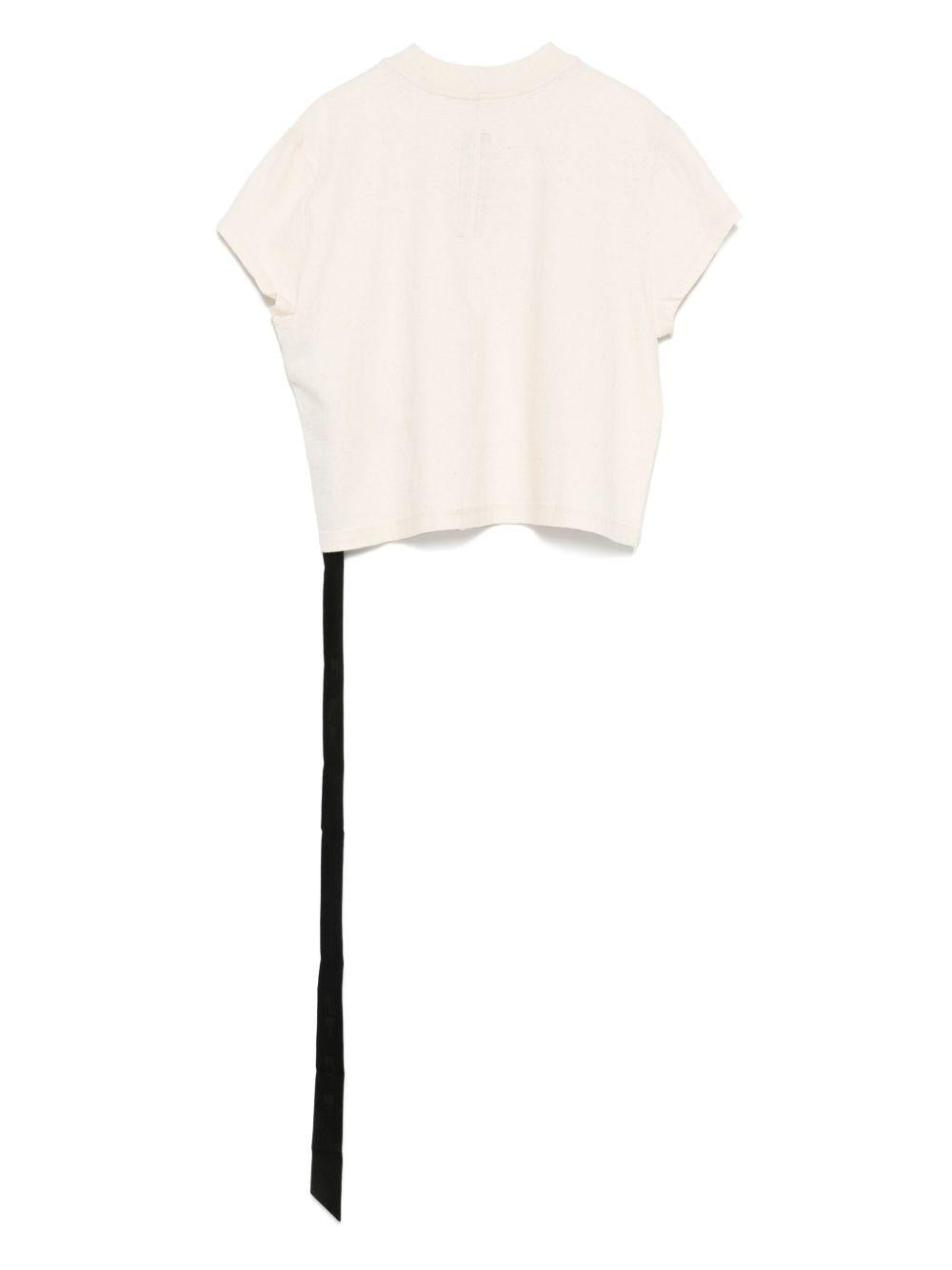 DRKSHDW SS25 Hollywood Cropped Small Level T DS01E3207RNNEP3 2109 NATURAL BLACK RICK OWENS DRKSHDW 