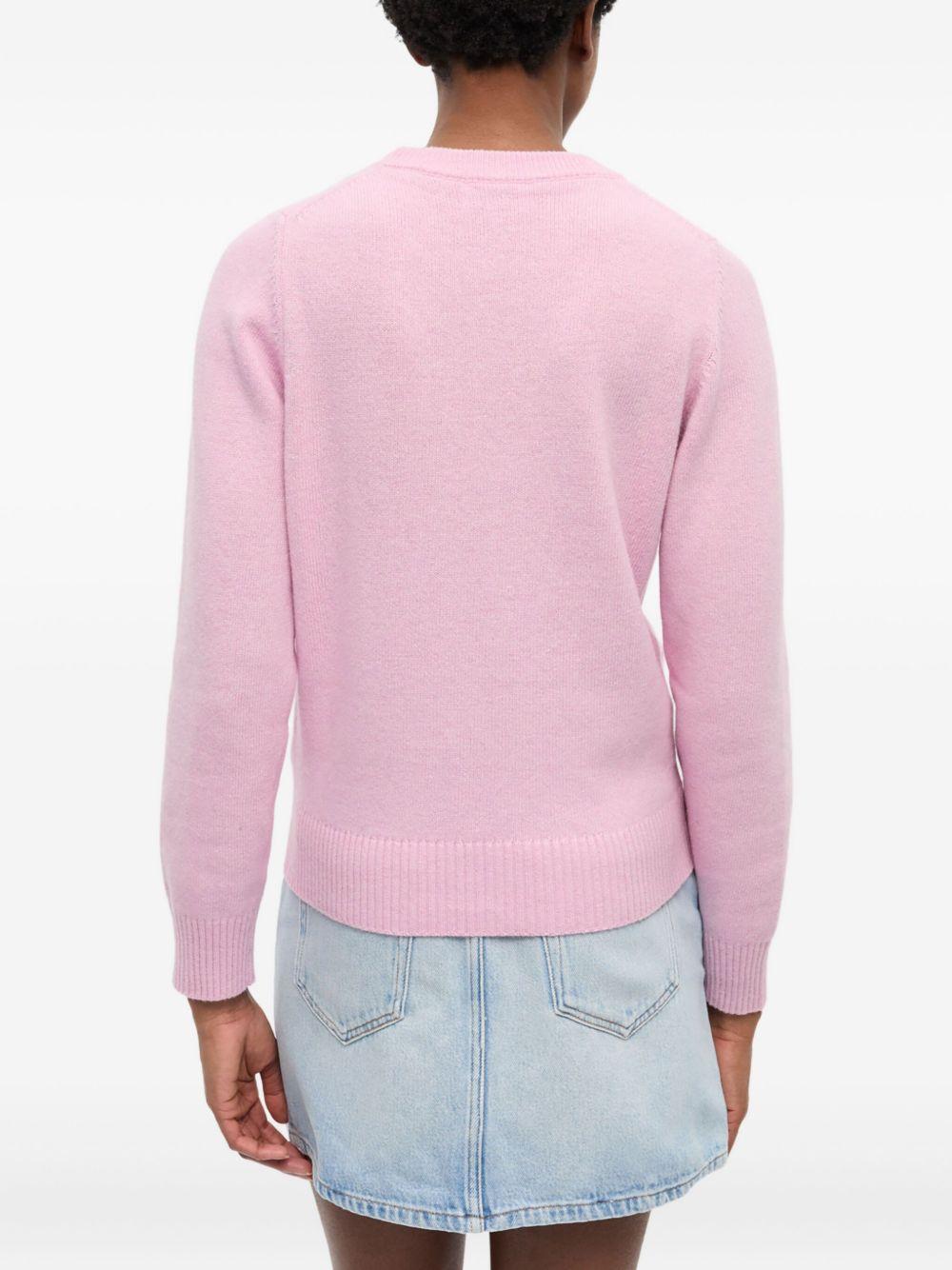 Pink Poodle Jumper K2499 868 CHALK PINK GANNI 