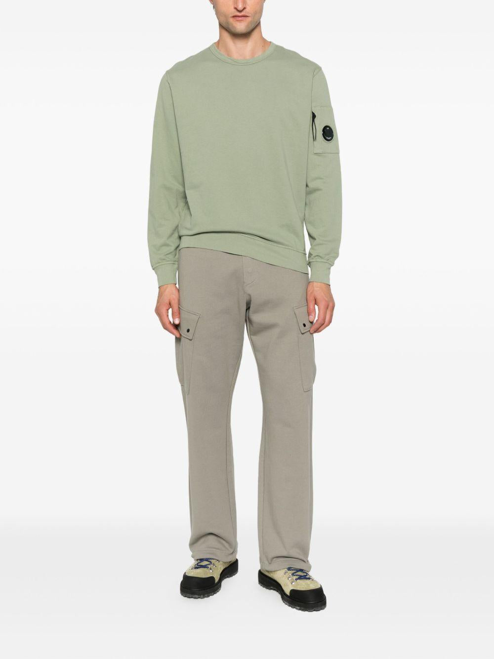 Diagonal Raised Fleece Cargo Sweatpants 19CMSP138A005086W 356 FALLEN ROCK CP COMPANY 