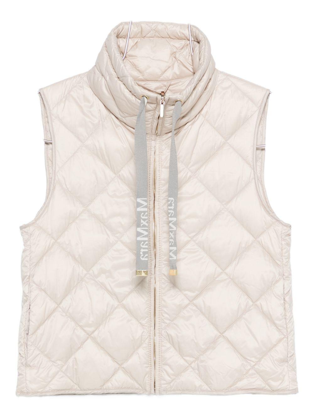 Gilet Imbottito smanicato TREGIC 031 WHITE SAND MAX MARA THE CUBE 