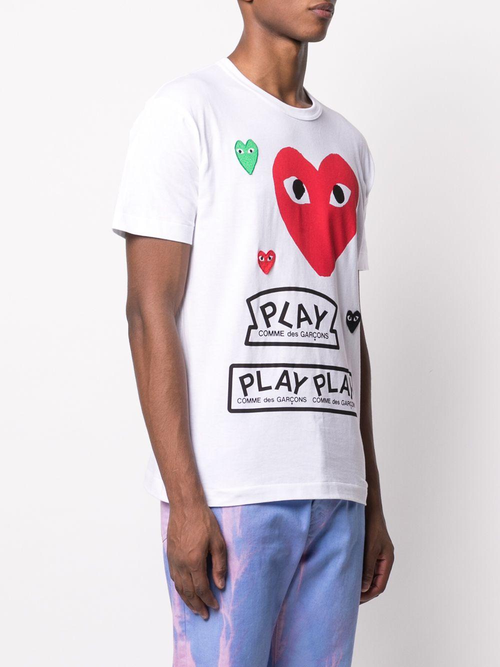  P1T280 1 WHITE COMME DES GARCONS PLAY 