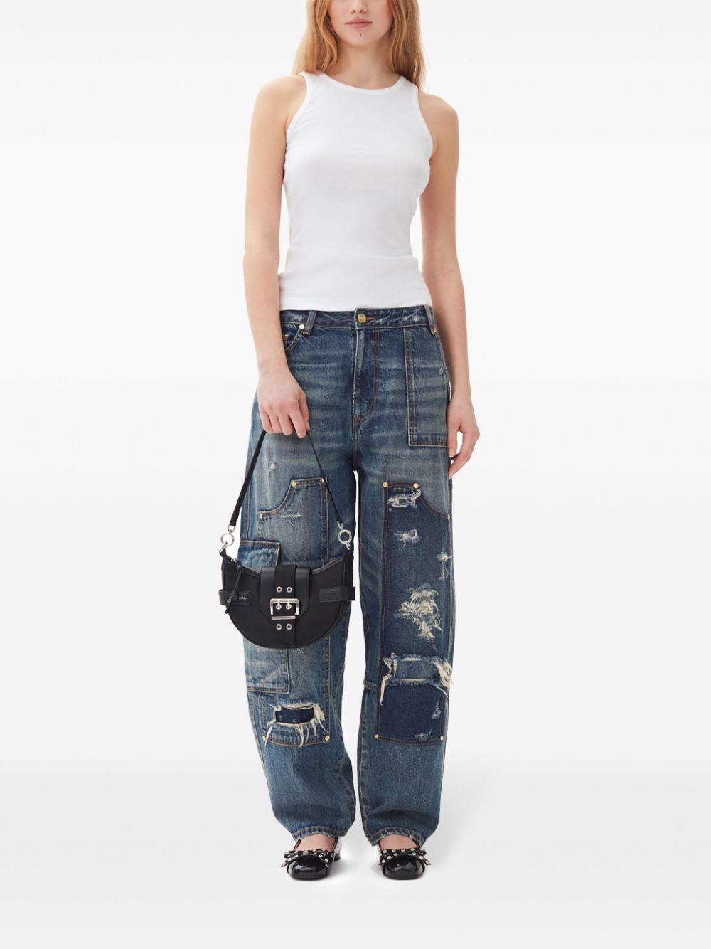 Black Small Bucky Crossbody Bag A6134 A099 BLACK GANNI 