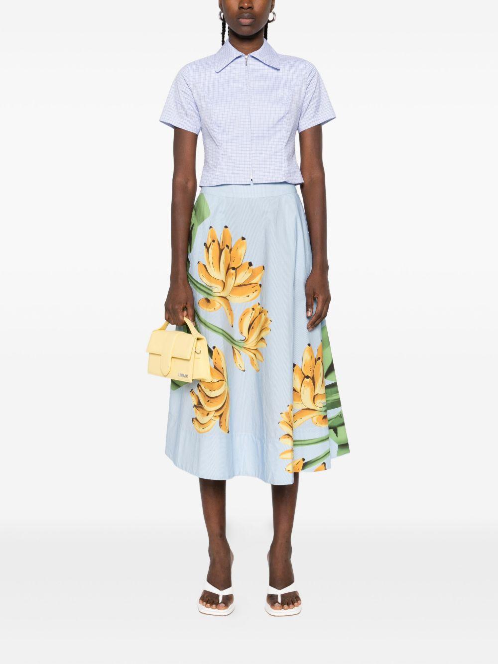 Blue Banana Cocina Striped Midi Skirt 332585 L0003 BLUE FARM RIO 