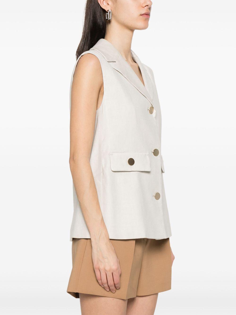 Gilet Caroline CAROLINEMM1217 001 ECRU S MAX MARA 