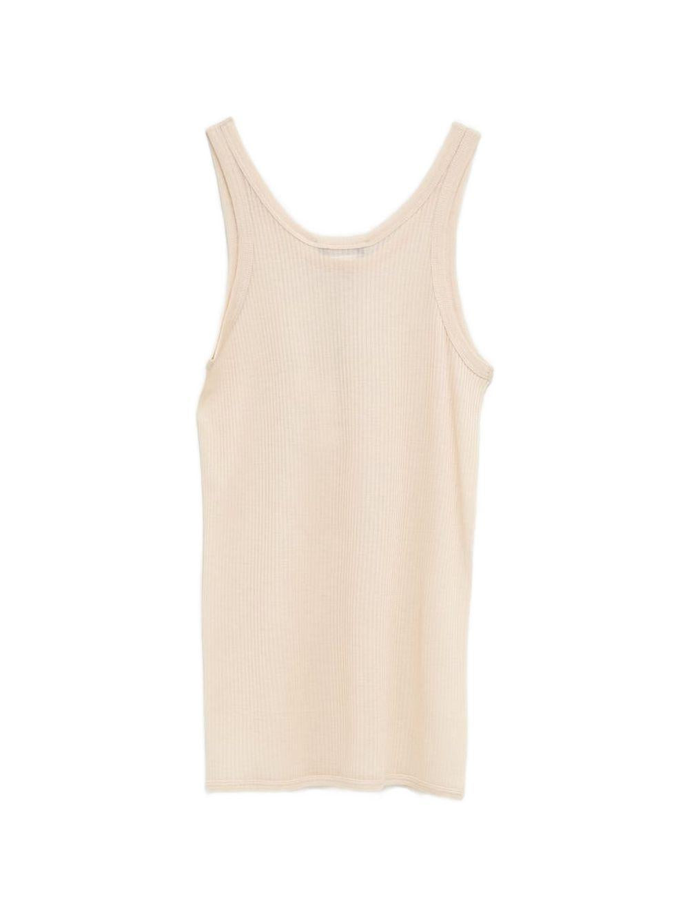 Seamless Tank Top in Viscose Silk TS0026LK1017 WH024 JASMINE LEMAIRE 