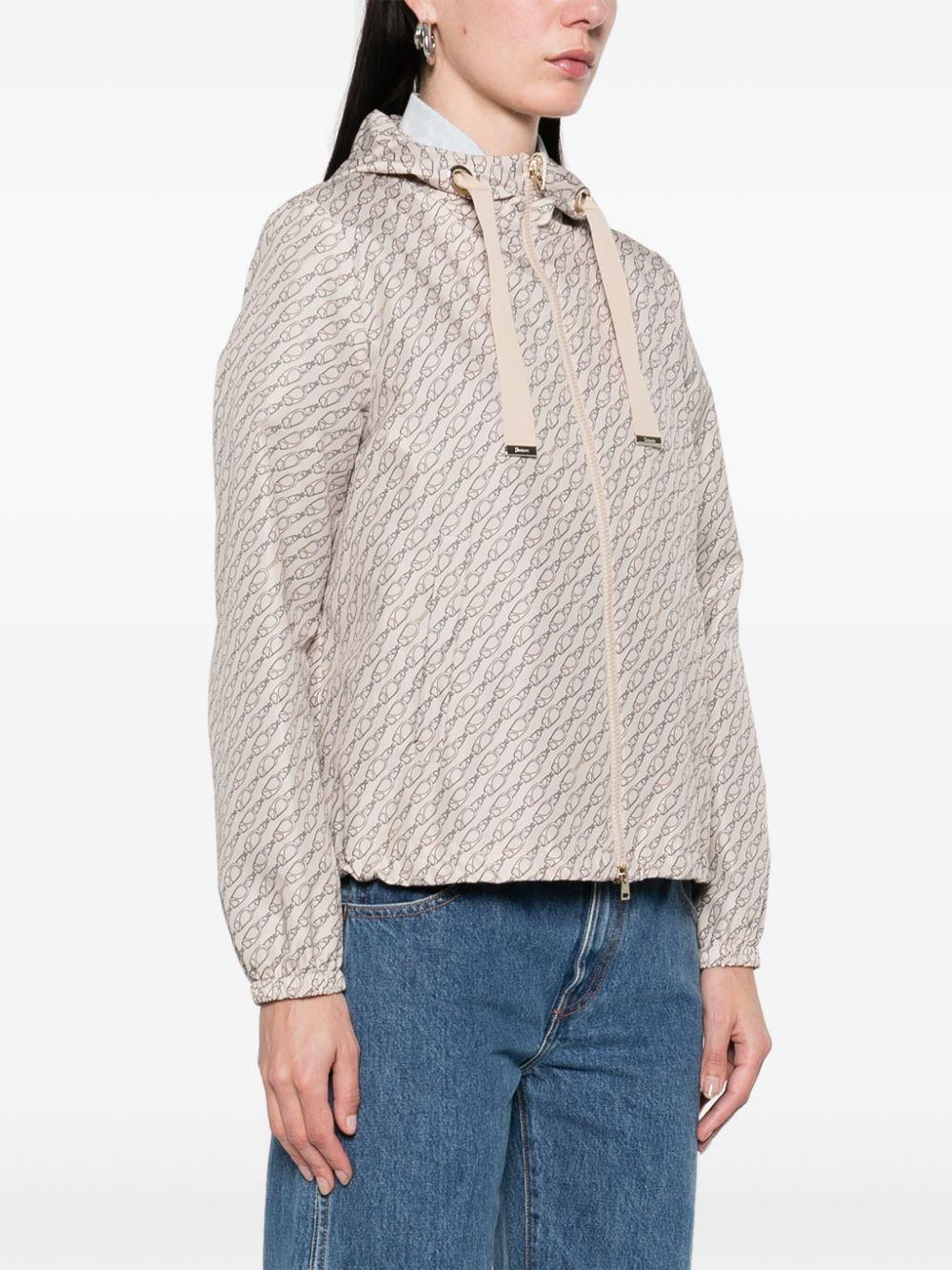 Giacca in nylon Iconic Print GI000309D12719P 2157 CAMMELLO HERNO 