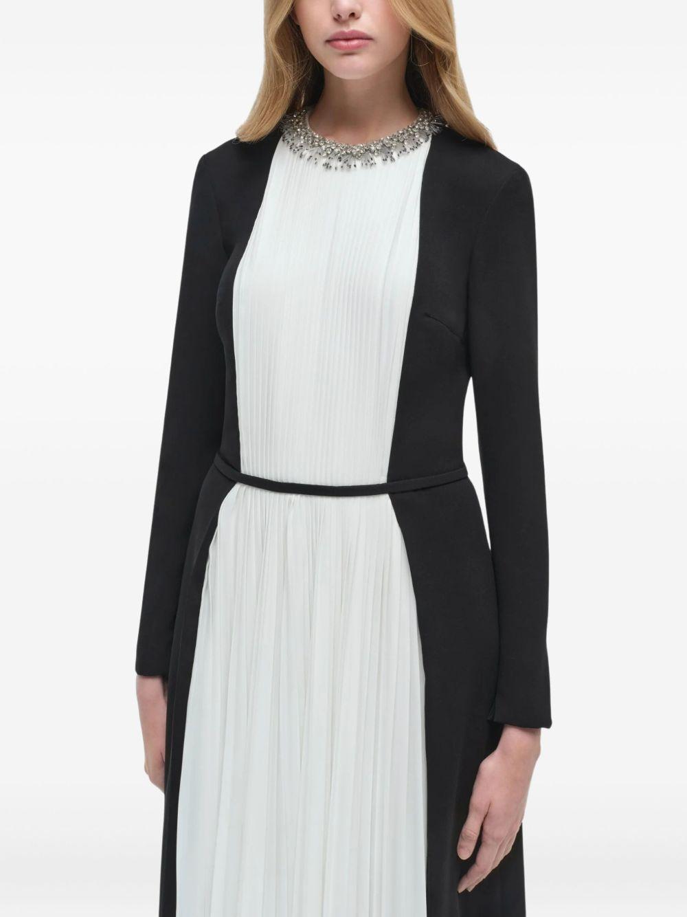 Esther Embellished Midi Dress - Ivory Multi 4251165CC IVORY MULTI SIMKHAI 