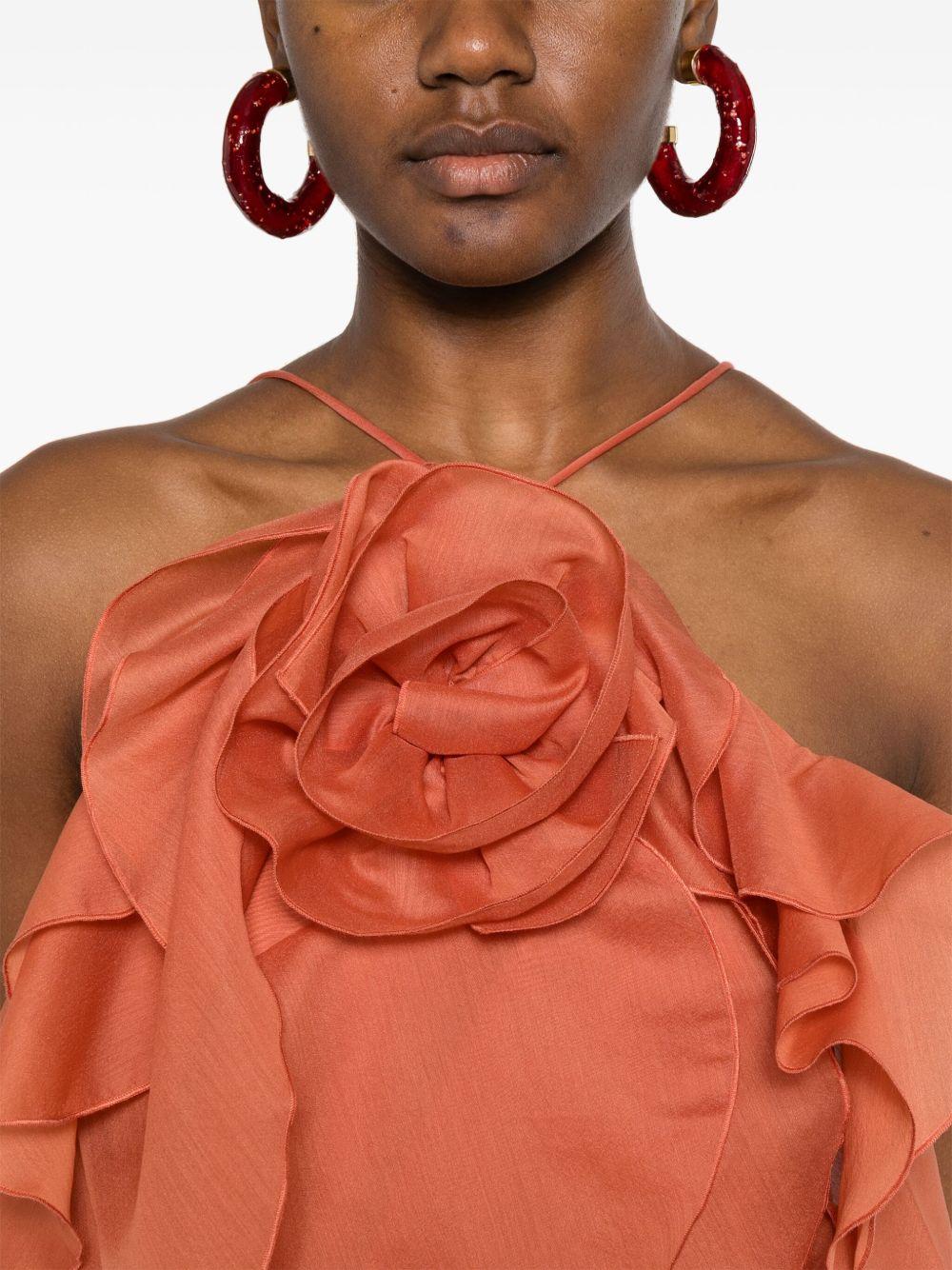 Pandorea Layered Maxi Dress 25RE5004 CORAL CLAY AJE 