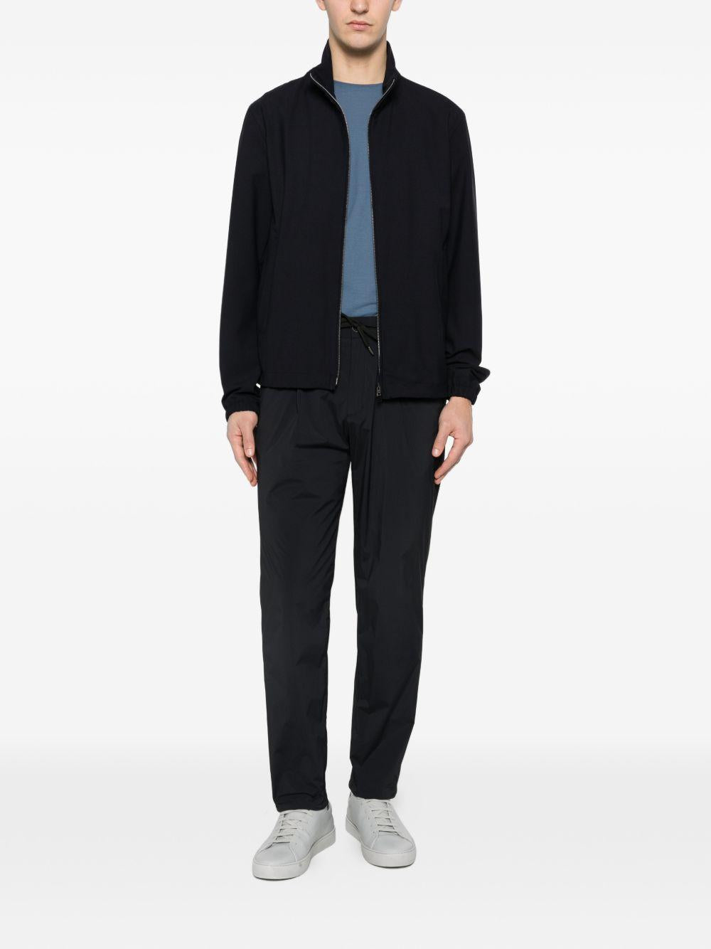 GIACCA CON ZIP IN LIGHT STRETCH WOOLY GI000660U12808Z 9200 BLUE NAVY HERNO 