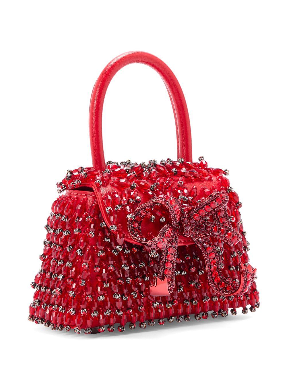 Micro Bow handbag RS25310R RED SELF-PORTRAIT 