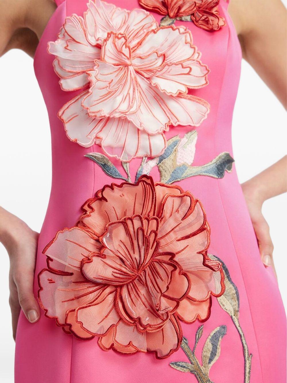 Abito lungo Arianna a fiori LLSS26033 PEONY PRINT LEO LIN 
