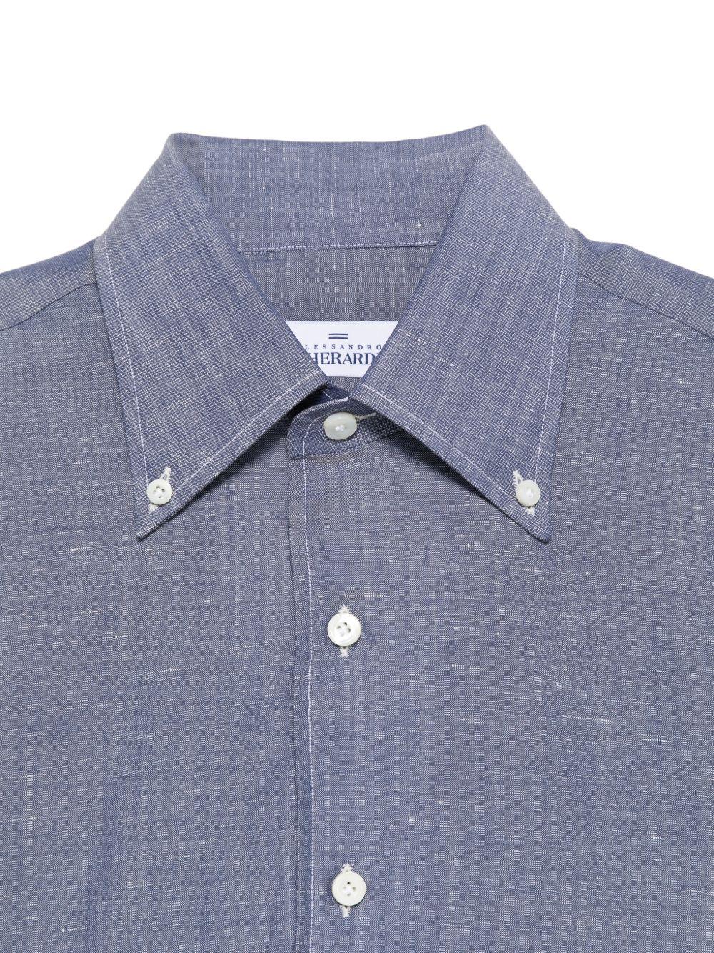 Camicia con colletto abbottonato DOUBLEBD7668 622 ALESSANDRO GHERARDI 