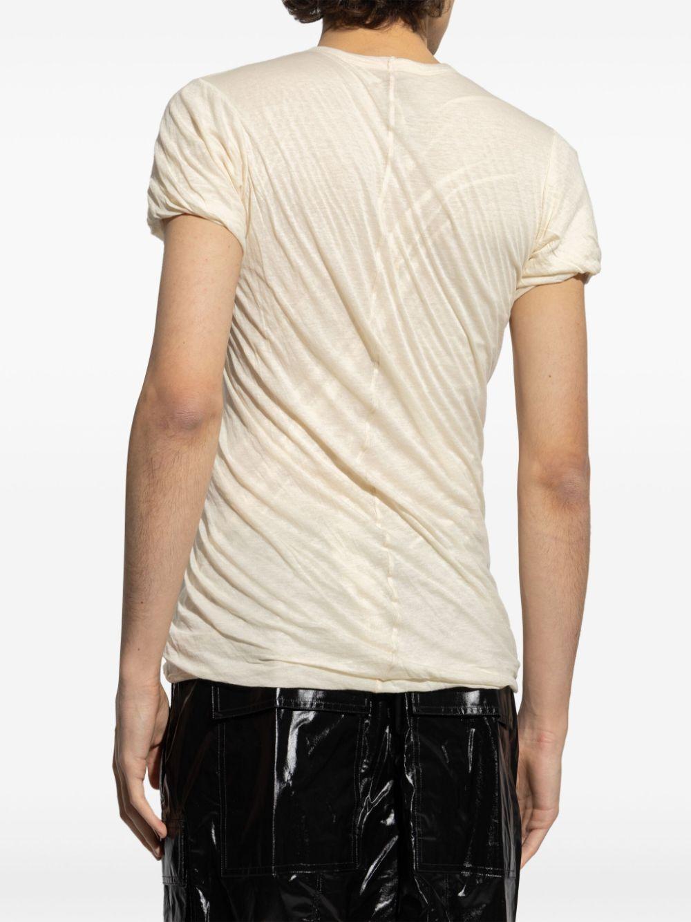 Hollywood T-shirt RU01E5256UC 21 NATURAL RICK OWENS 