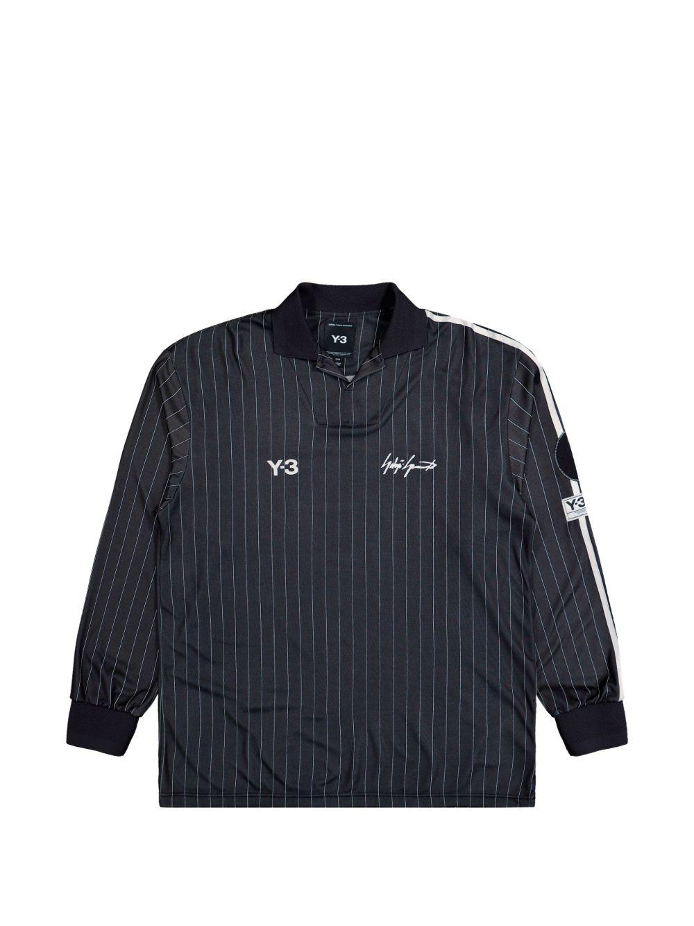 Zinedine Zidane Long Sleeve Football Jersey KS7574 BLACK WHITE Y-3 
