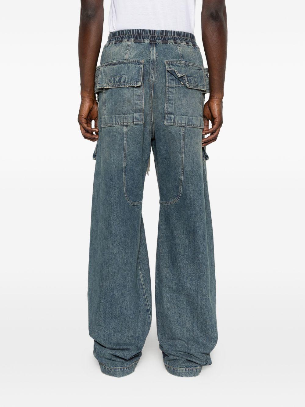 Creatch Wide Cargo Drawstring DU01F4394DWB 06 INDIGO RICK OWENS DRKSHDW 