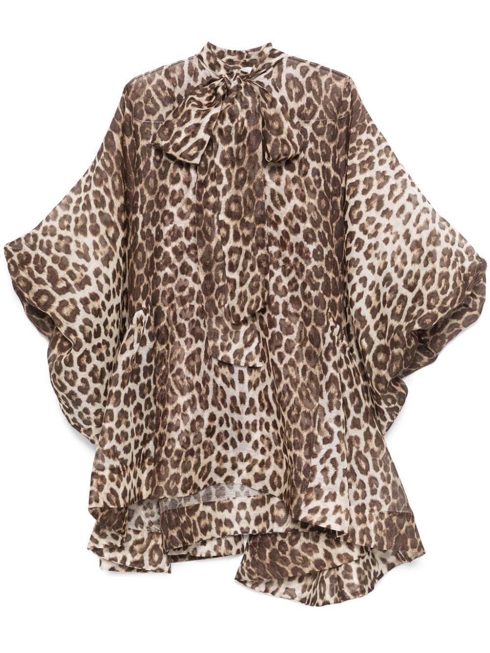  1404DF241 CHOCOLATE LEOPARD ZIMMERMANN 