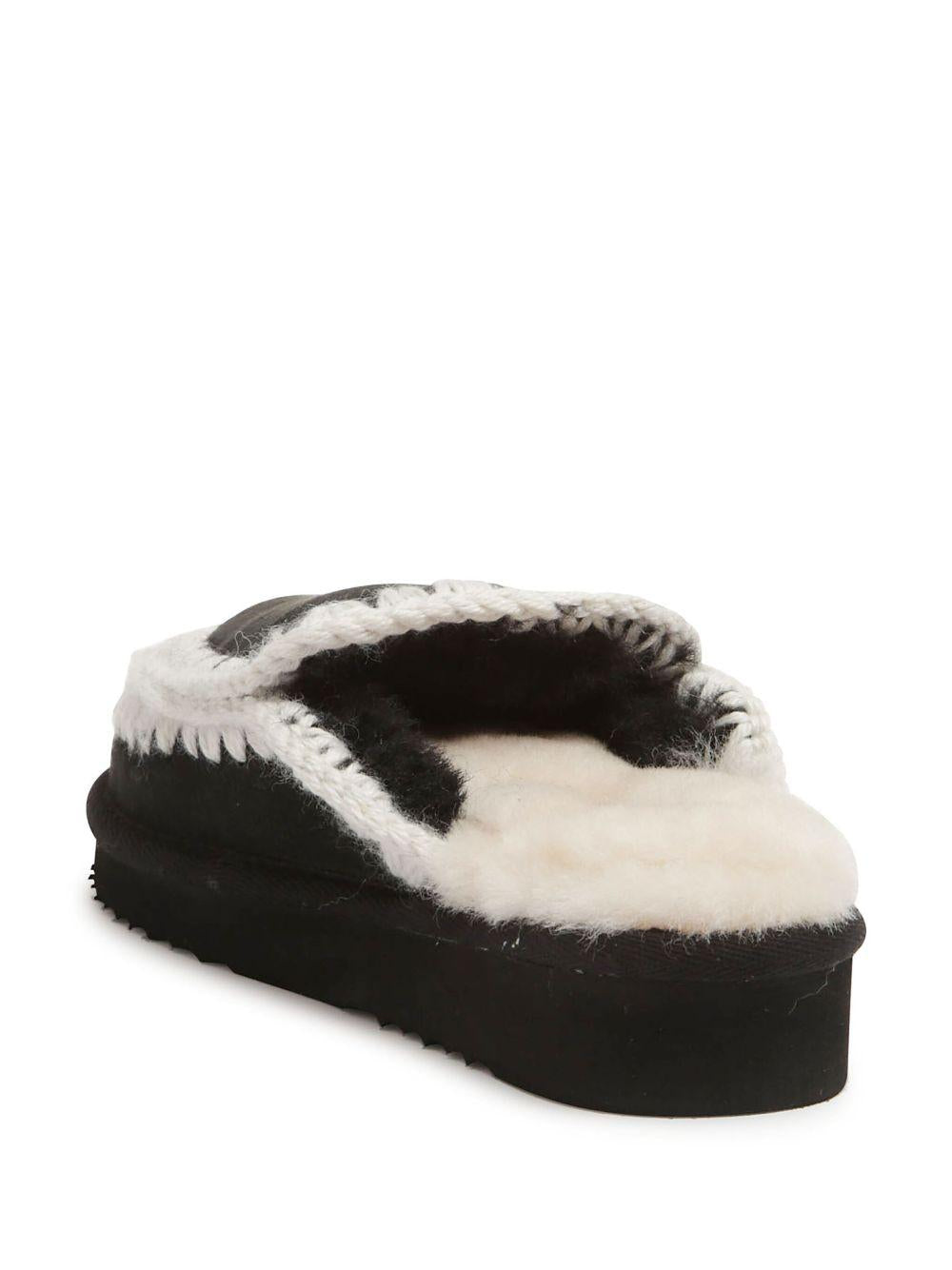 Eskimo Slipper FW101125A BKWHI MOU 